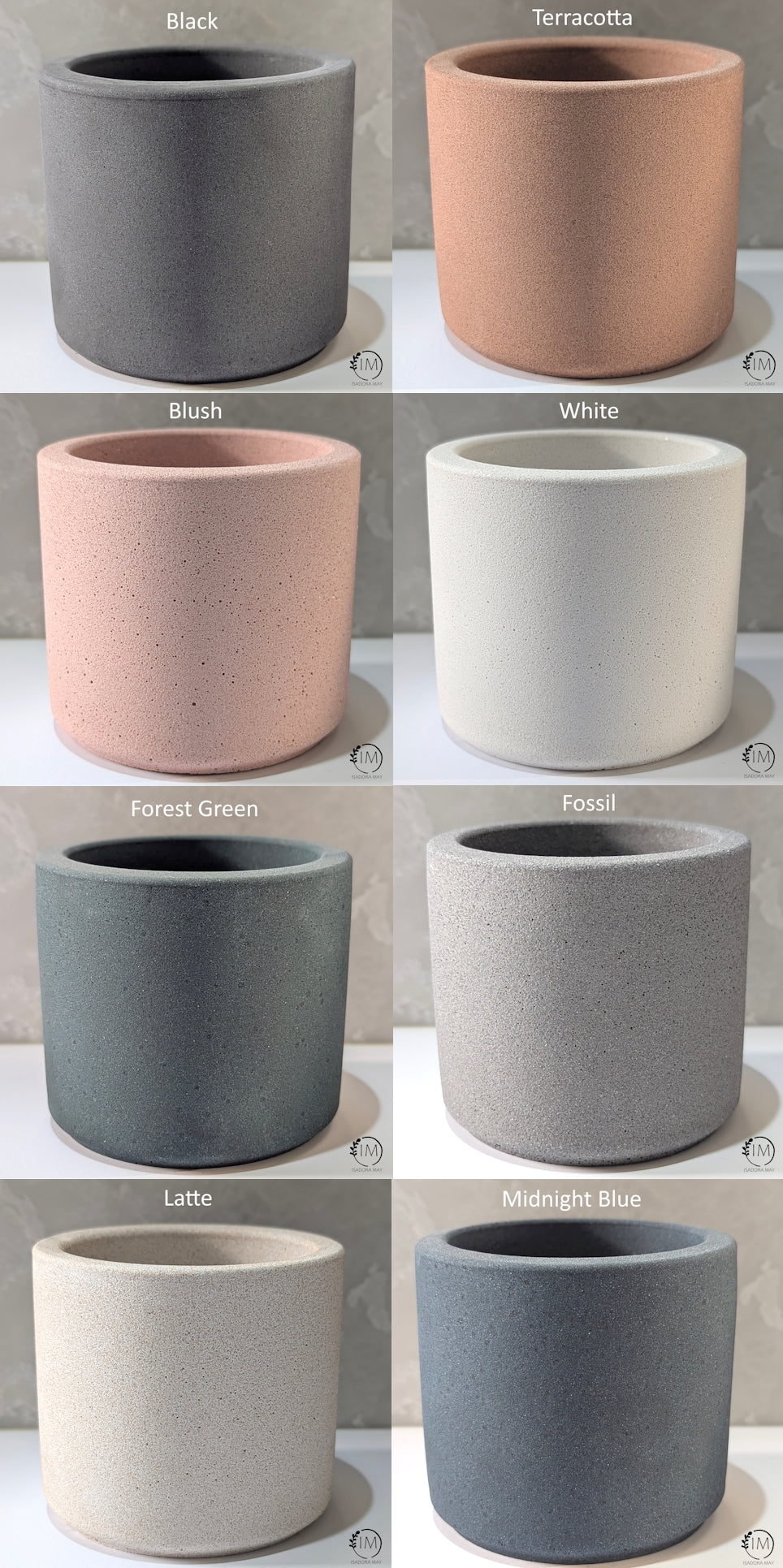 Jesmonite Pots